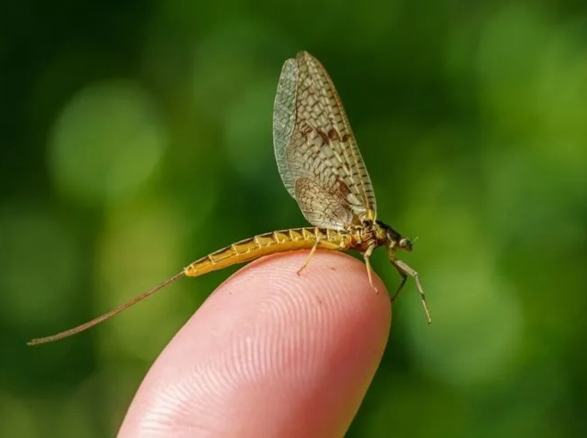 do mayflies bite