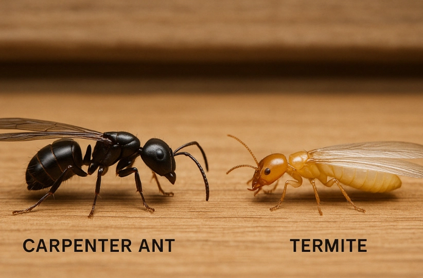 carpenter ants vs termites