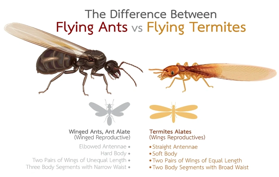 flying ants vs termites flying ants vs termites