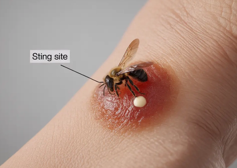 male carpenter bees sting